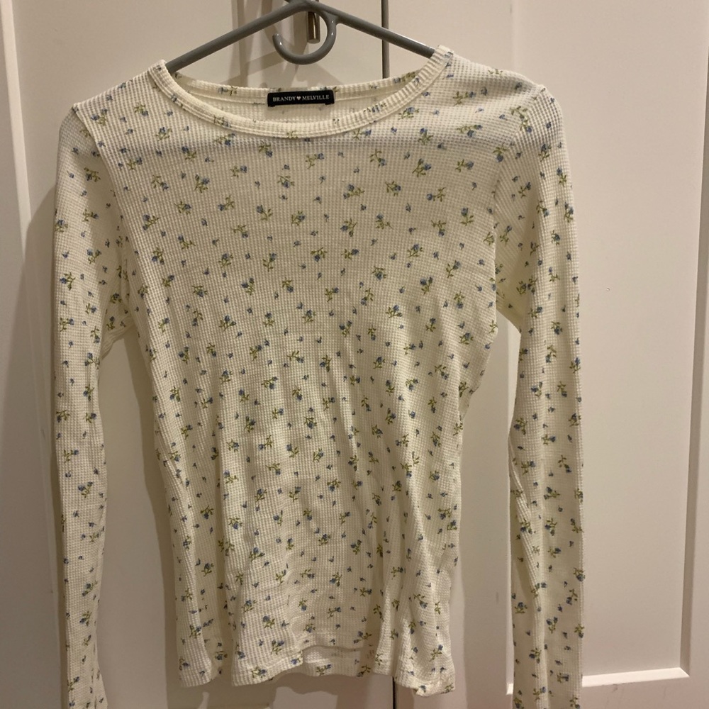 Blue floral thermal